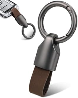 Car Key Chain Ring Clip, Small Key Fob Accessory with Keyrings Zinc Alloy Buckle