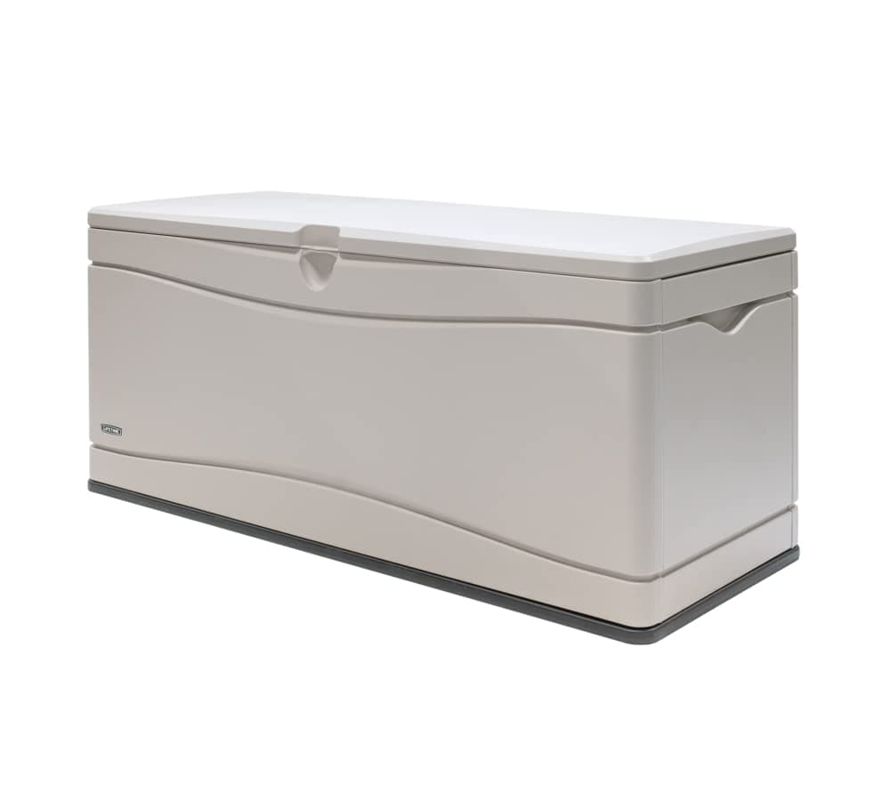 Lifetime 60040 Deck Box, 130 Gallon, Desert