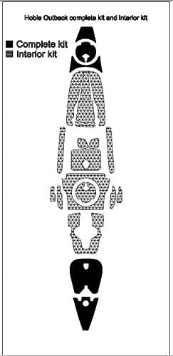 Marine Mat Kayak Deck Padding Kit for Outback - 2015-16