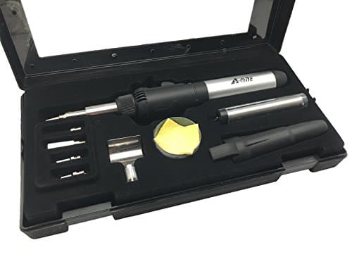 A-ONE GAS TOOL Multi-Purpose Butane Torch and Hot Air Soldering Iron Tool Kit