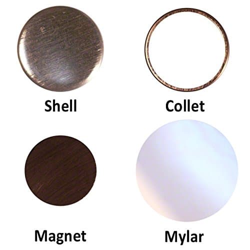 100 1.75" 1-3/4" Ceramic Magnet Button parts for Pin Maker / Badge Machine lot 100 from PeoplePowerPress