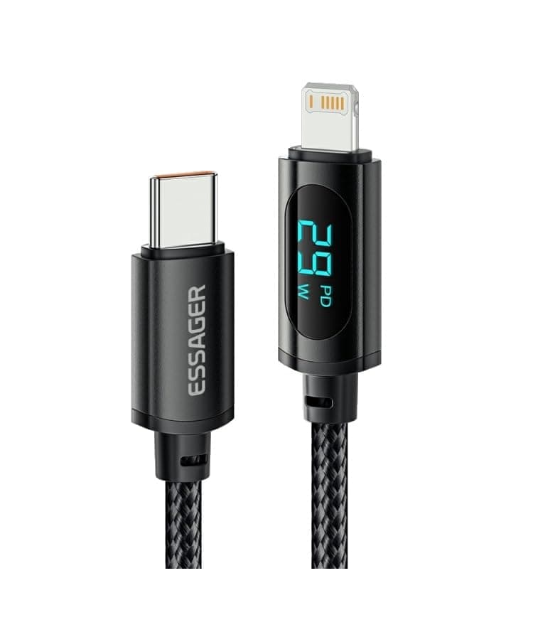 ESSAGER1m Fast Charging 29W USB-C to Charging Cable for IPhone 11 12 13 14 Pro Max XS Type C Data Wire For iPad Macbook