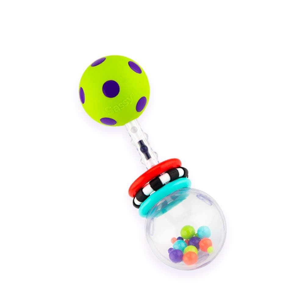 Spin Shine Rattle Developmental Toy (Colors May Vary)
