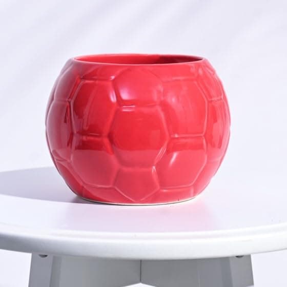 UGAOO Football Ceramic Pot (Red)