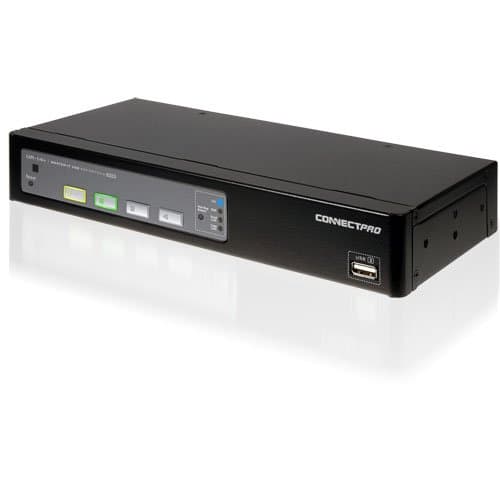 ConnectPro UR Series Kit USB VGA KVM switch w/ DDM & multi-hotkey (4 Port, No Cable)