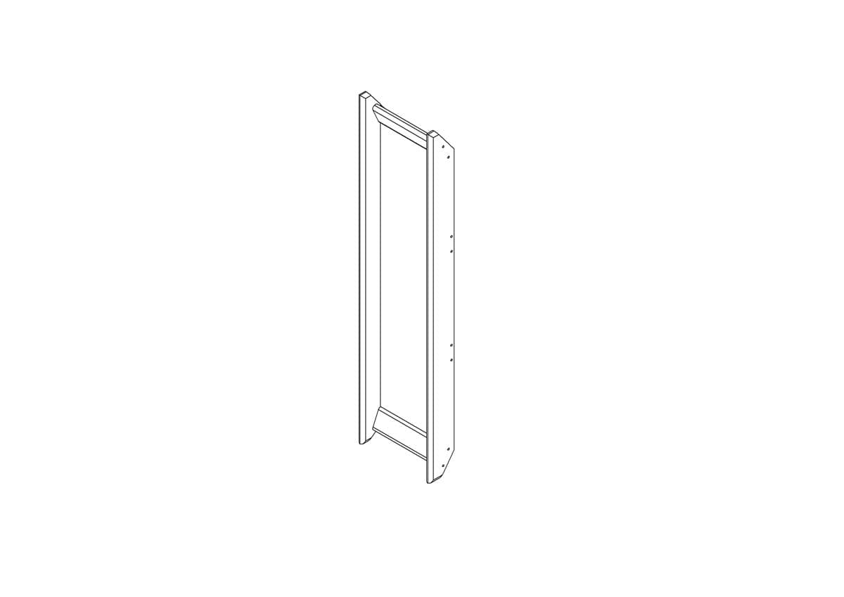 Slide for Low Loft Bed - White (White) (1.5"H x 15"W x 61.5"D)