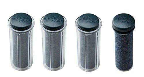 Emjoi Micro-Pedi Black Super-Coarse Refill Rollers/Set of 4