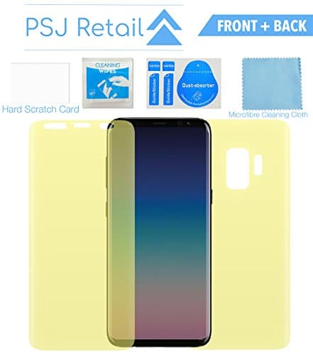 [FRONT & BACK] Galaxy S9 Plus Screen & Back Protector | 3D Coverage | No Bubbles | Case Compatible
