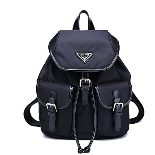 Artone Water Resistant Women's Bag Leisure Drawstring Backpack Black