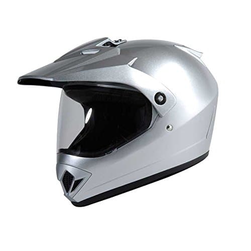 Torc T37 Silver Adventure Motorcycle Helmet (Extra Small)