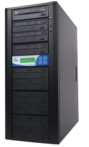 EZ-Dupe 9-Bay DISK-LOK DVD/CD Duplicator with Target Disk Copy Protection (Black)