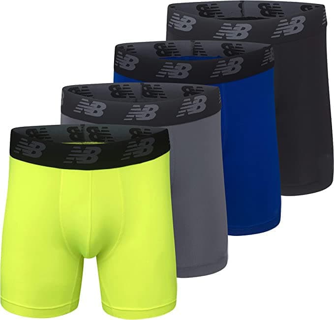 New Balance Men's Mesh 5" No-FLY Boxer Brief (4-Pack)