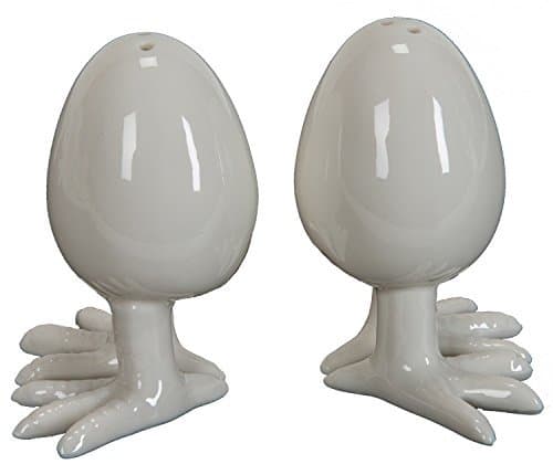 Egg on Chick Feet Salt and Pepper Shaker Set