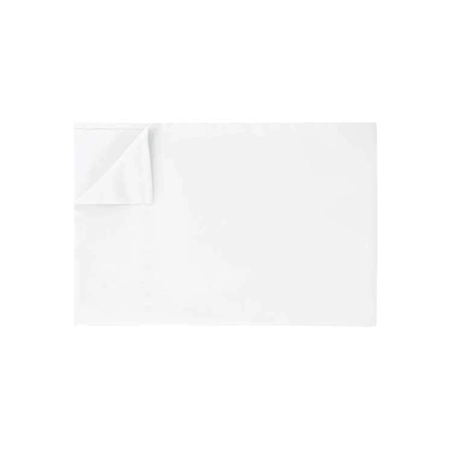 Ghooss Full Size Flat Bedding Sheet,Soft and Comfortable 1500 Thread Count Wrinkle and Fade Resistant Top Sheet-1 Pack,White