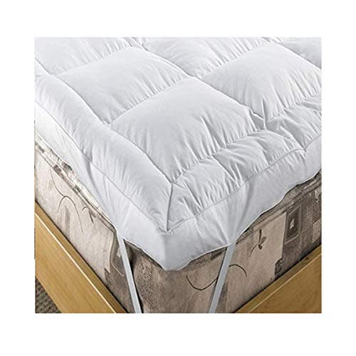 EXTRA DEEP 5" (12.5 cm) LUXURY Duck Feather and 15% Down Mattress Topper, SINGLE Bed Size By Viceroybedding