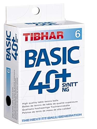 Tibhar Table Tennis Balls Basic ★★ 40+ SYNTT NG (Pack of 6)