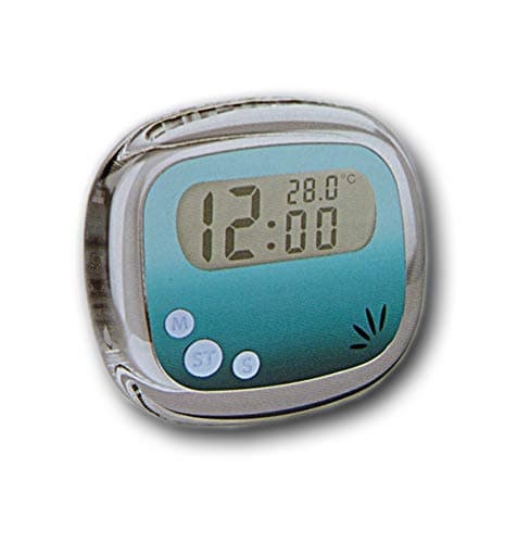 MacNeil Talking Digital Alarm Speaking Clock with Temperature - Blue, LCD Display