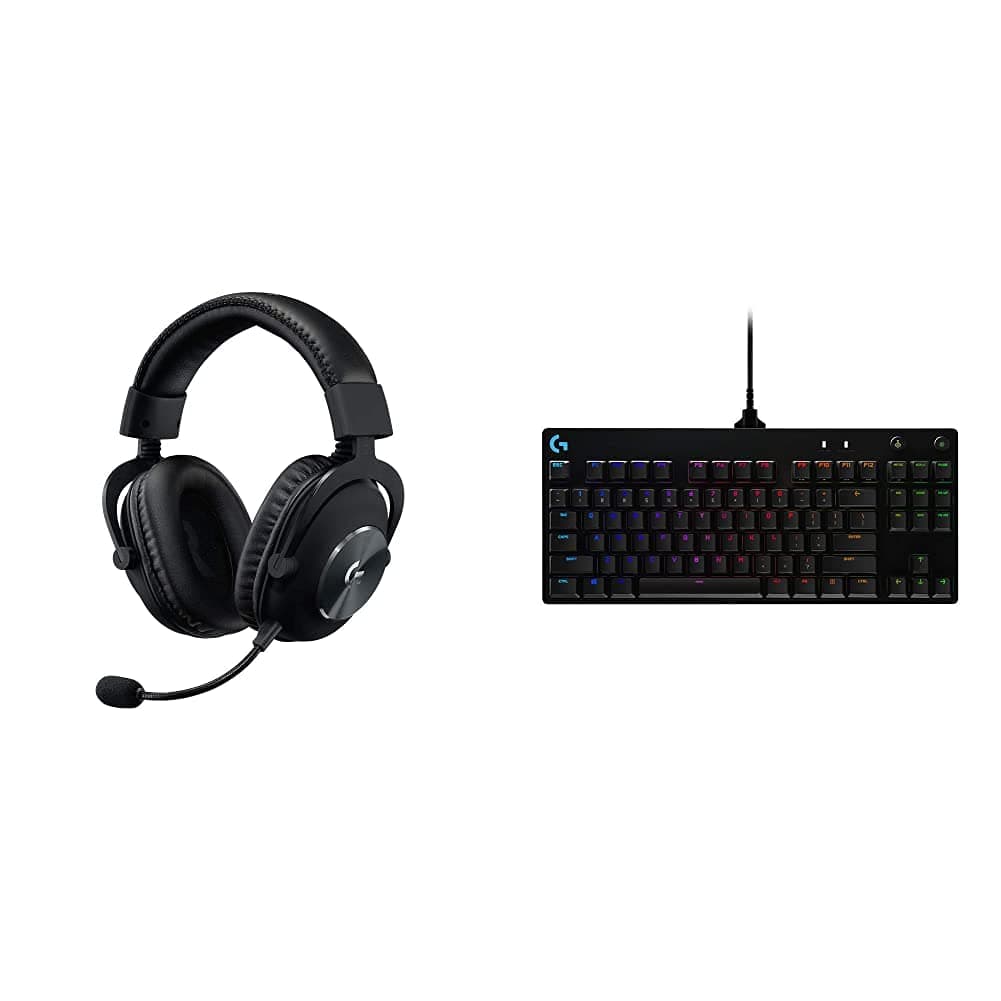 Logitech G G PRO X Gaming Headset - BLACK - USB - N/A - EMEA + G PRO Mechanical Gaming Keyboard