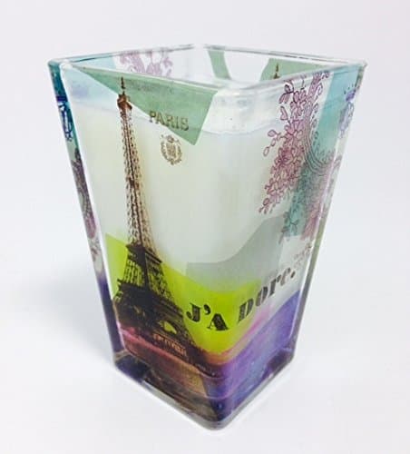 Fringe Studios J'Adore Paris Transferware Glass Candle