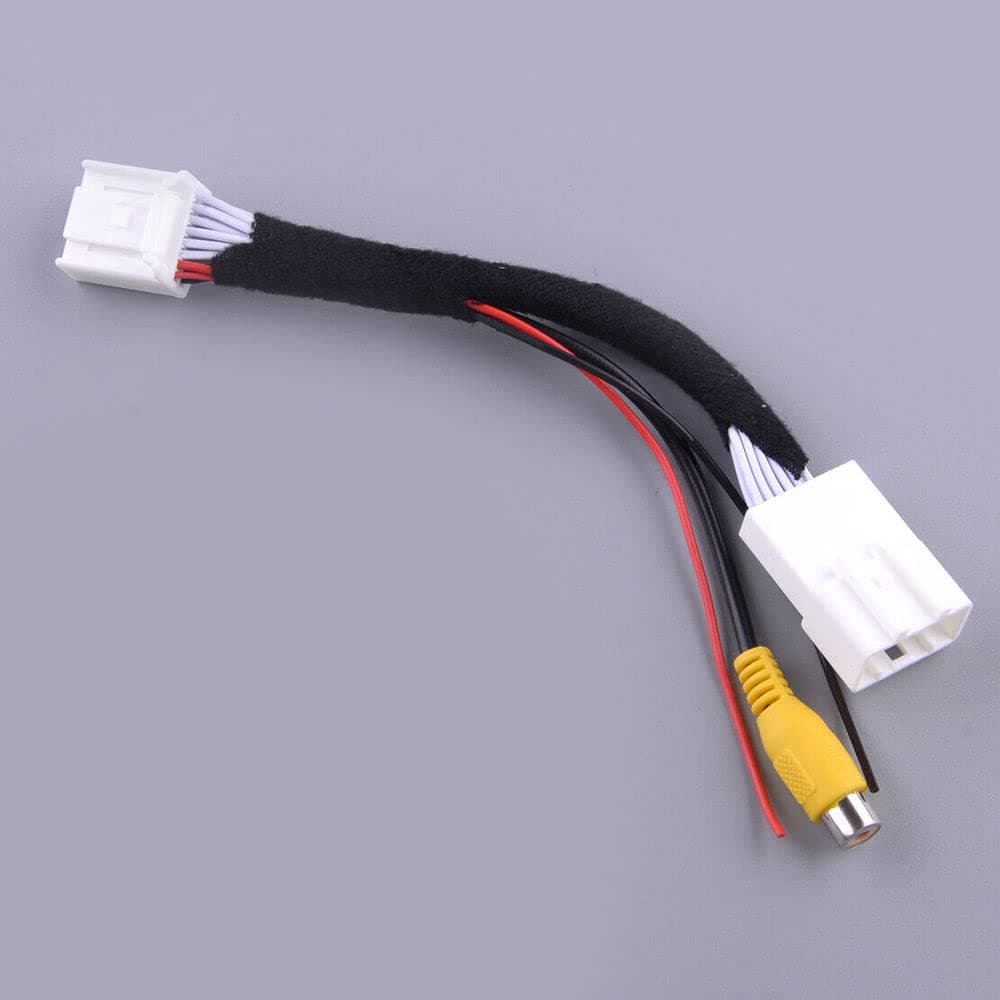 16 Pins Reverse Backup Rear View Camera Harness Adapter Connector Compatible with Toyota Prius Scion xD xB