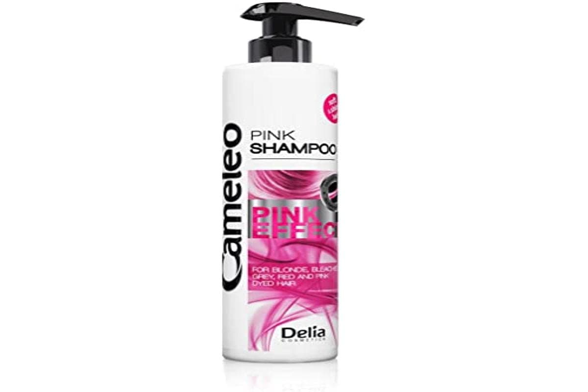 Cameleo - Pink Effect Shampoo with Grapefruit Extract for Blonde, Bleached, Red & Pink Dyed Hair - Soft & Shine Hair with Rose Highlights - No Parabens, Salt - 250 ml, Pack of 1