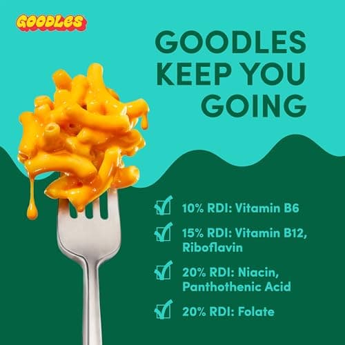 Goodles Mac & Cheese Assortment 12 Pack, 6oz - 14g Protein, 6g Fiber with Prebiotics, 21 Nutrients and Made w/ REAL Cheese! | Clean Label Certified