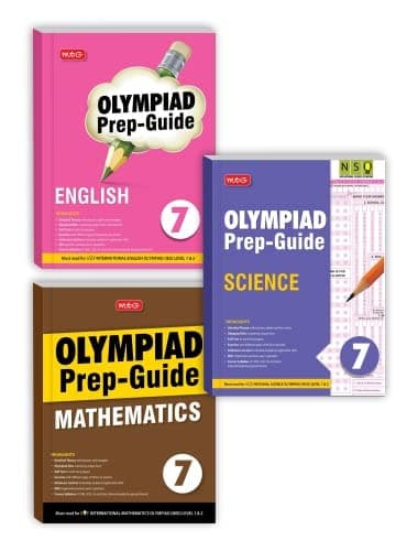 Olympiad Prep-Guide Class 7, IMO-NSO-IEO Chapterwise Previous Year Question Paper For 2022-23 Exam, Set of 3 Books (Mathematics, Science, English) Product Bundle – 13 April 2022