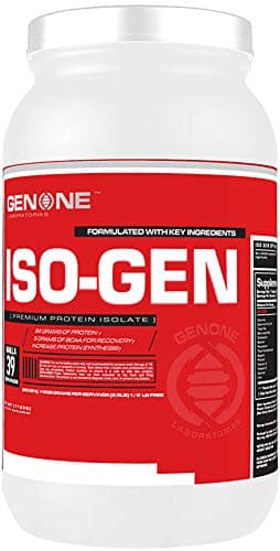 Gen One Labs- Whey Isolate Protein Powder, 24 Grams of Protein, Amazing Taste, for Men and Women (Strawberry)