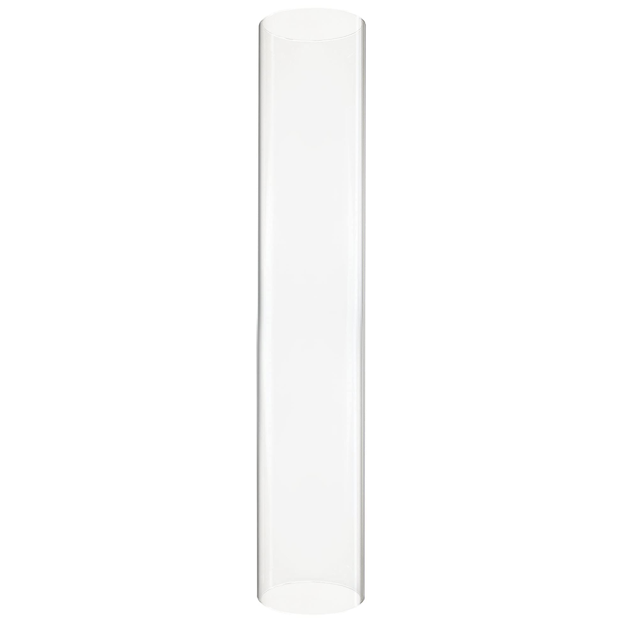 D-2.5" H-14 Glass Open Ended Hurricane Candleholder Bottomless Cylinder Sleeve Clear Chimney Shade Tube Cover, 1 Piece