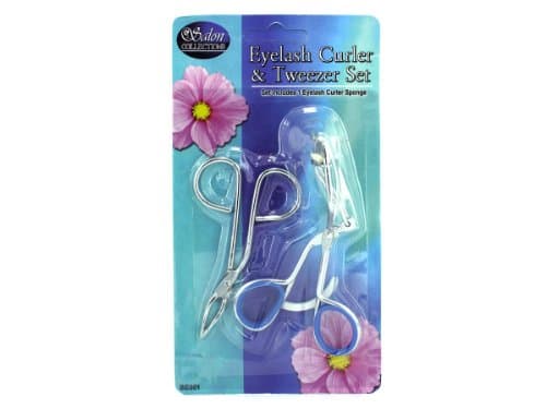 Eyelash Curler And Tweezers Set