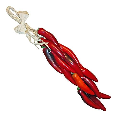 Import Corner Southwest Style Red Chile Chili Pepper Ristra String 21"