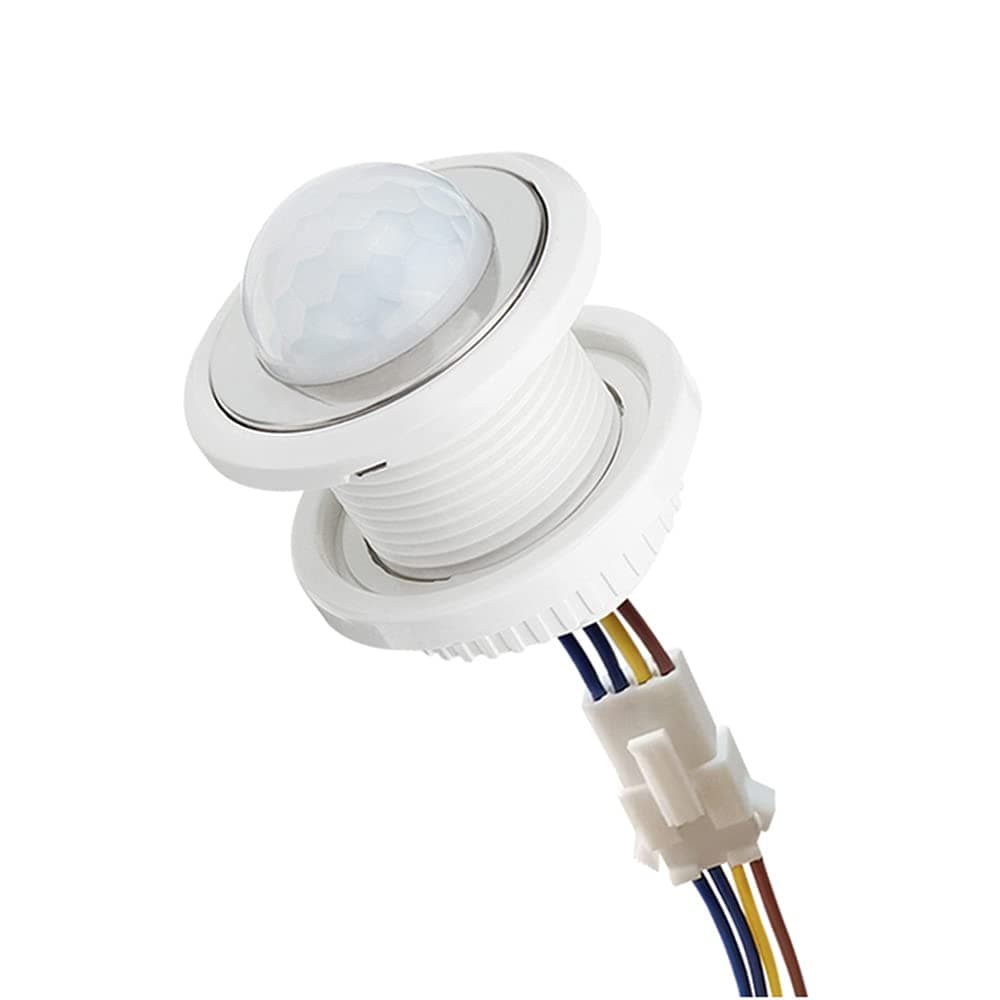Mini Motion Sensor Light Switch 110-220V PIR Sensor Smart Detection Time Delay Adjustable Infrared Induction Detector for Strip LED Ceiling Lamp
