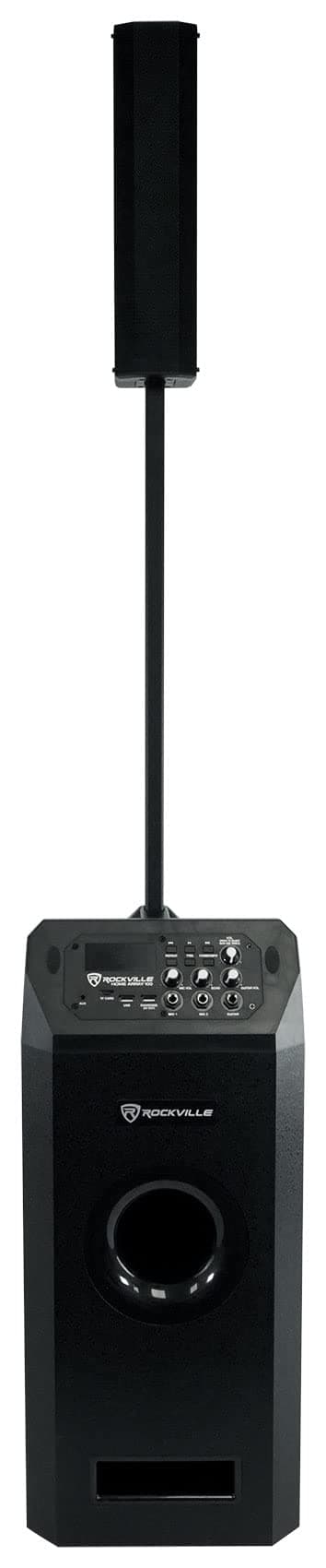 Rockville Home Array 100 1000W Powered Home Subwoofer Speaker System, Bluetooth, USB/TF Playback, TWS Linking, for Home Entertainment and Karaoke