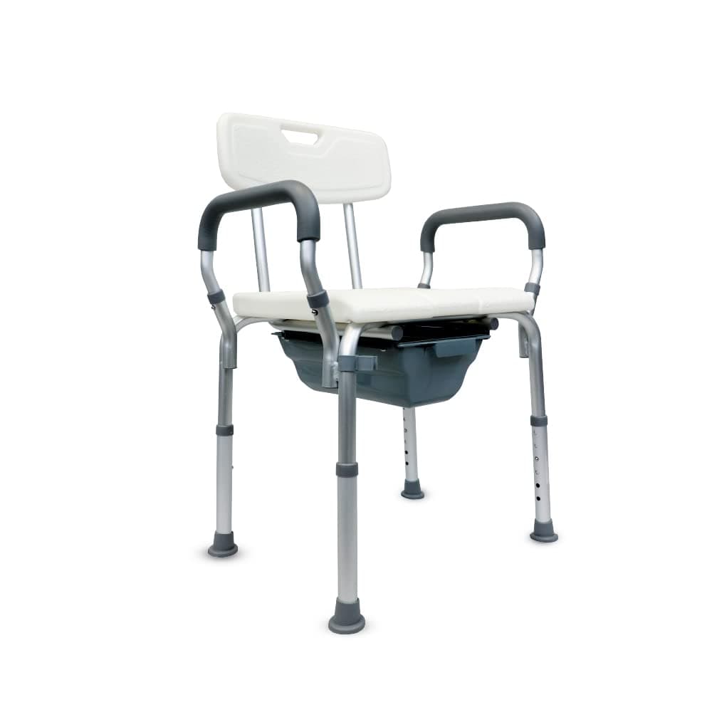 Rehamo Shocom WBA Aluminium Frame Height Adjustable Bath Chair & Commode Chair