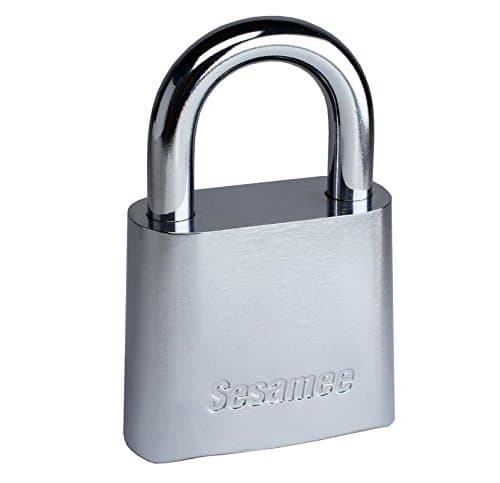 CCL Security Sesamee KCR0436 4-Dial Chrome Plated Marine Combination Padlock - 5 Pack