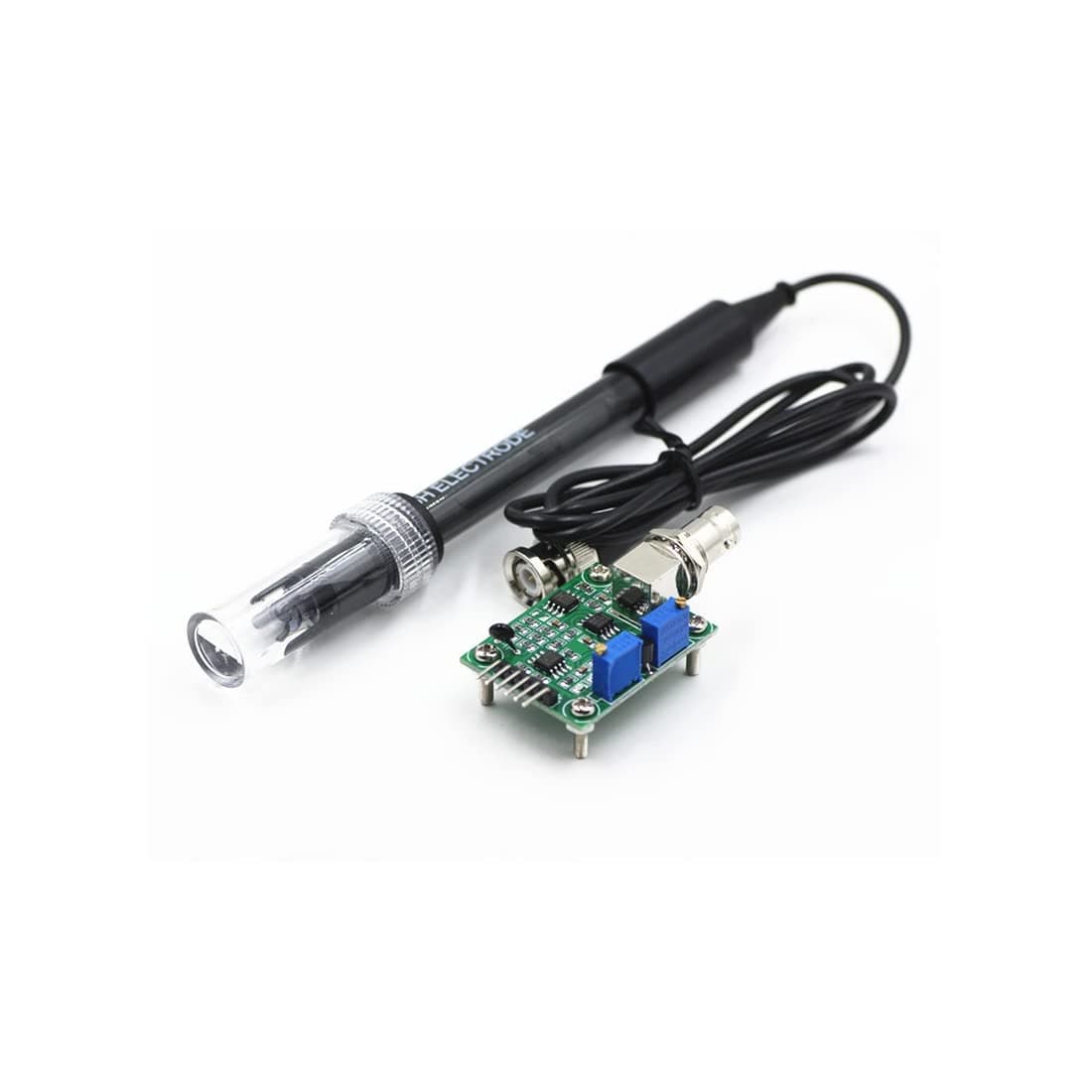 PH Sensor for Arduino, PH0-14 Value Detect Sensor Module + PH Electrode Probe BNC, PH Sensor UNO, PH Sensor Arduino Kit, PH Sensor Raspberry Pi Kit, by HQ&LP