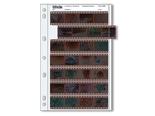 Printed File Archive 35mm Negative Pages have 7 strips in 4 frames, 25 per pack