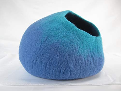 Walking Palm Cat Cave - Blue and Turquoise