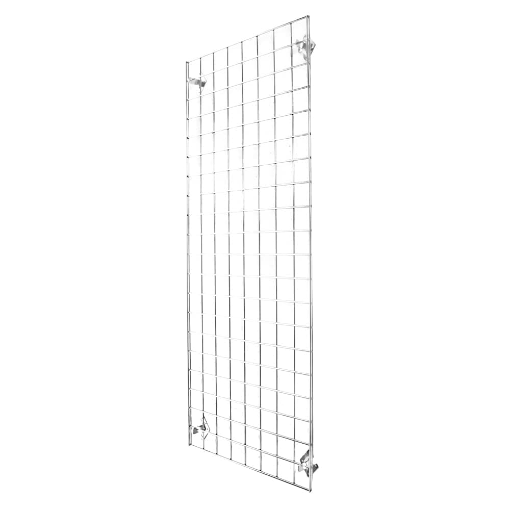 Shopfitting Warehouse Wall Mounted Grid Mesh Display - 1220mm (4ft) x 610mm (2ft) with 4 x Wall Fix Brackets