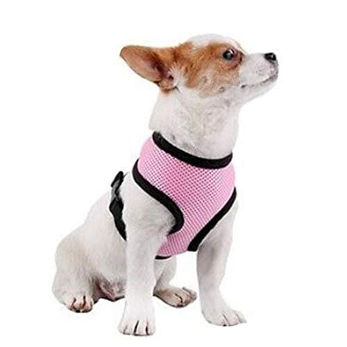 Pet Club No Pull Rabbit/Cat Harness and Leash Set for Walking, Padded No Tugging Dog Vest Harnesses for Puppy Small Dogs/Cats, Cat Dog Training Collar Pink,XS,S (XS - Neck 8.5" Chest 11-15", Pink)