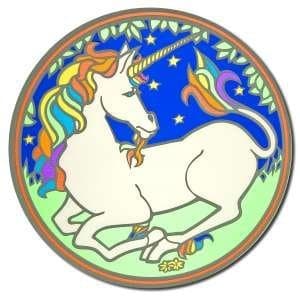 Illuminations Sunlight Transparencies Decals, Unicorn
