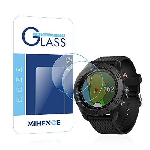 Mihence Garmin Approach S60 Screen Protector, 2.5D rounded edges 9H Premium Real Tempered Glass Screen Protector for Garmin Approach S60 Anti Scratch Protector ( 2-PCS )