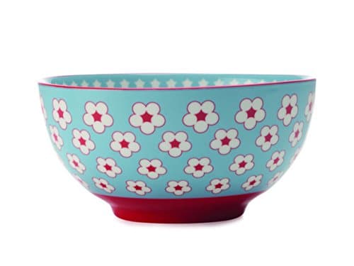 Christopher Vine Cotton Bud Light Blue Cereal Bowl 15.5cm