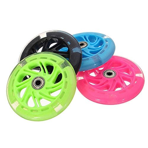 Graptopk 120Mm Led Flash Wheel Mini Or Maxi Micro Scooter Flashing Lights Back Rear Abec-7