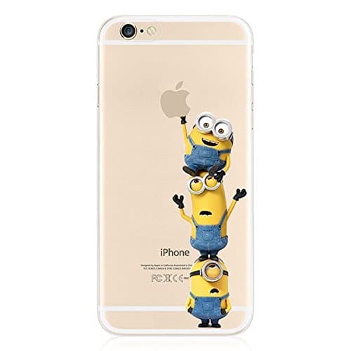 IPAI iPhone 6S /6S Plus, iPhone 7/7 Plus, New Cute Ultra Slim Case Cover,Despicable Me Minions, Zootopia, Cute 3D Cartoon TPU Silicone Protection Skin Case Cover for iPhone (iPhone 7 Plus, Minions 2)