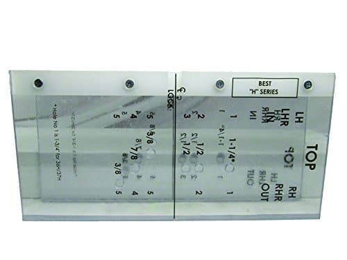 Norfield DOORTECH 2300 Layout Guide - Best Mortise Lock Temp: H-03, 1-3/4" w/ 2-3/4" Backset