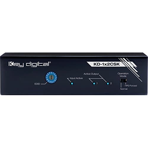 Key Digital KD-1x2CSK 1x2 Output 4K HDMI Distribution Amplifier