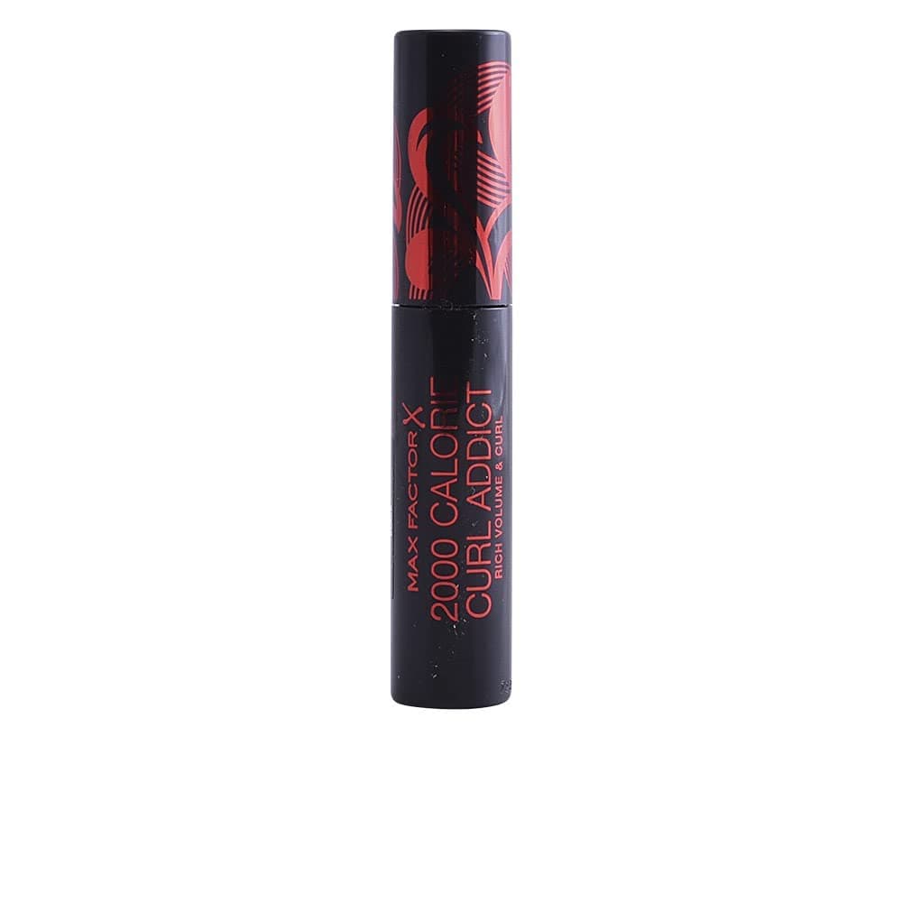 2 Calorie Curl Addict Mascara with Curved Brush, Volume and Curl In One, Black, 11 ml