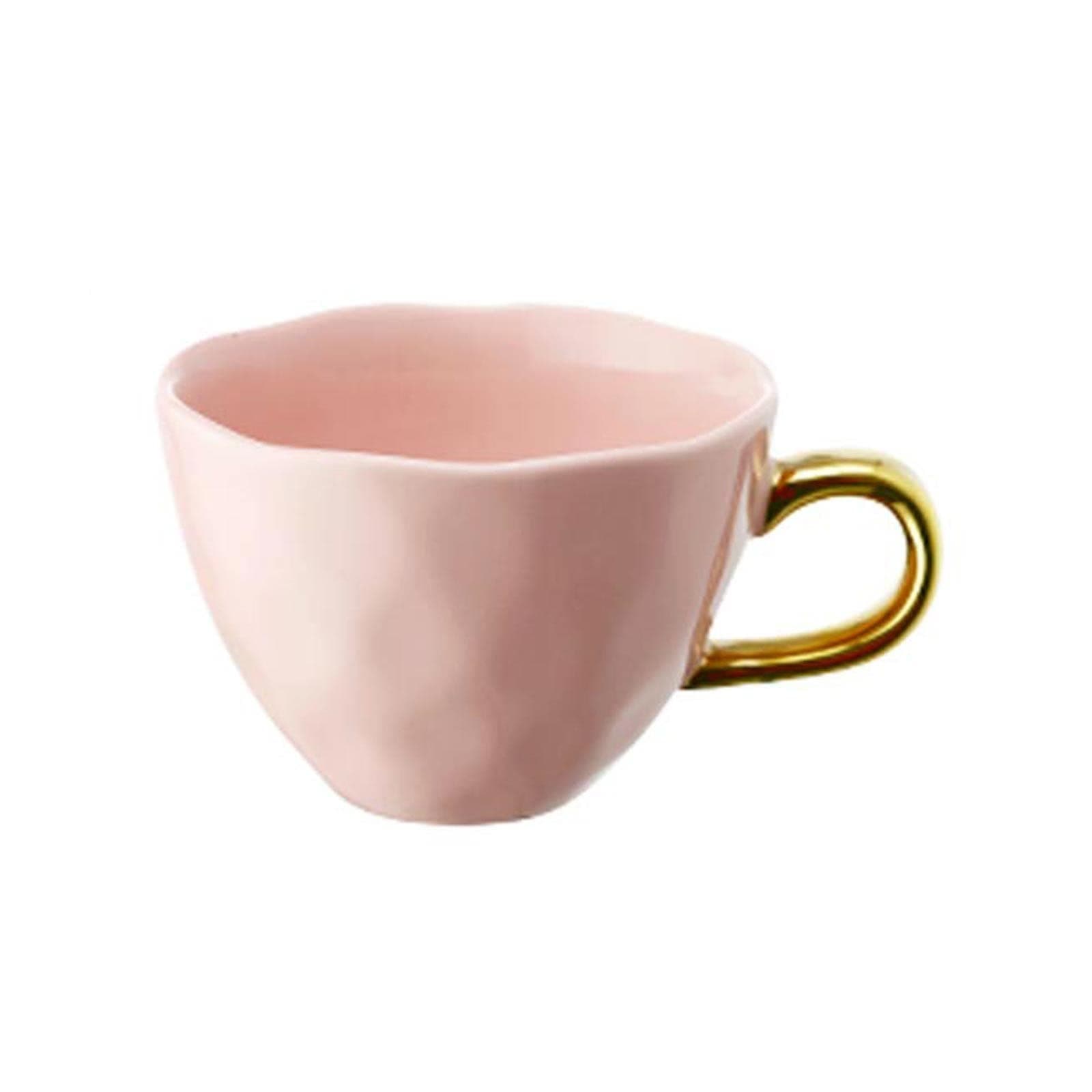 coffee mug Ceramic Mug Breakfast Cup Milk Cup with Spoon Coffee Cup Mug Water Cup 12.1OZ (Pink Yellow Blue) large mug (Color : Pink)