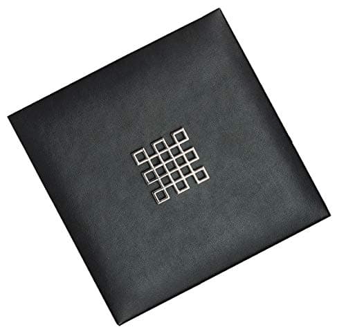 Lid for Stackable Jewelry Tray - Mirror on The Bottom - Modern Handle - Cover Compatible with Other Glenor Stacking Trays - Black